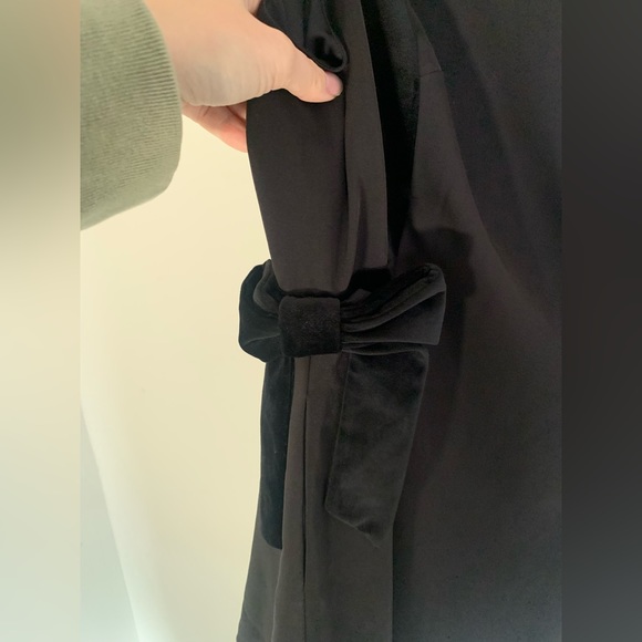 Ted Baker Skater Dress with Velvet Trim and Side Bow Detail NWT - Picture 4 of 8